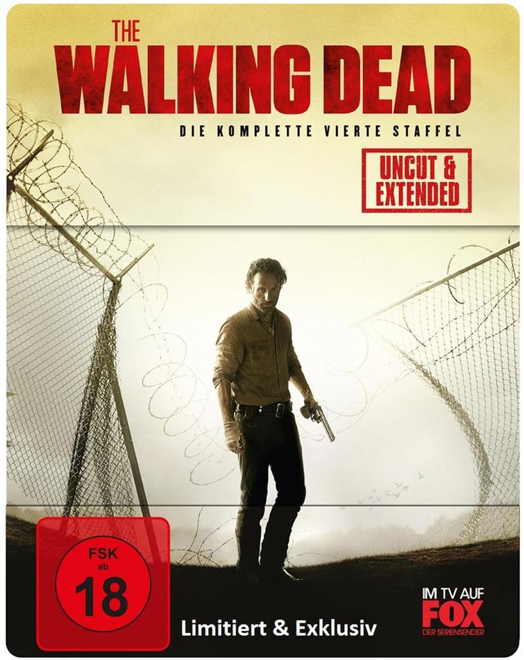 The Walking Dead - Staffel 4 Extended Edition, Steelbook, Uncut, 5 Blu-rays