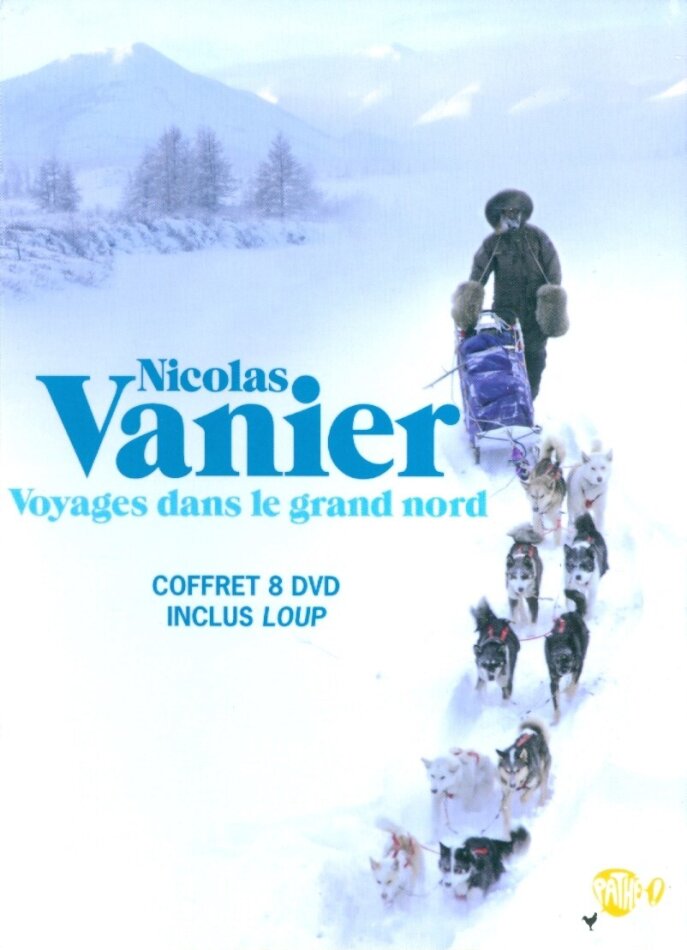 Nicolas Vanier - Voyages dans le Grand Nord - Loup / Coureurs des bois / Le triathlon historique / Le voyageur du froid / L'enfant des neiges / Chiens des neiges / L'odyssée blanche / L'odyssée sibérienne 8 DVDs