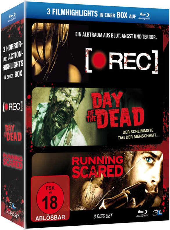 (Rec) / Day of the Dead / Running Scared 3 Blu-rays