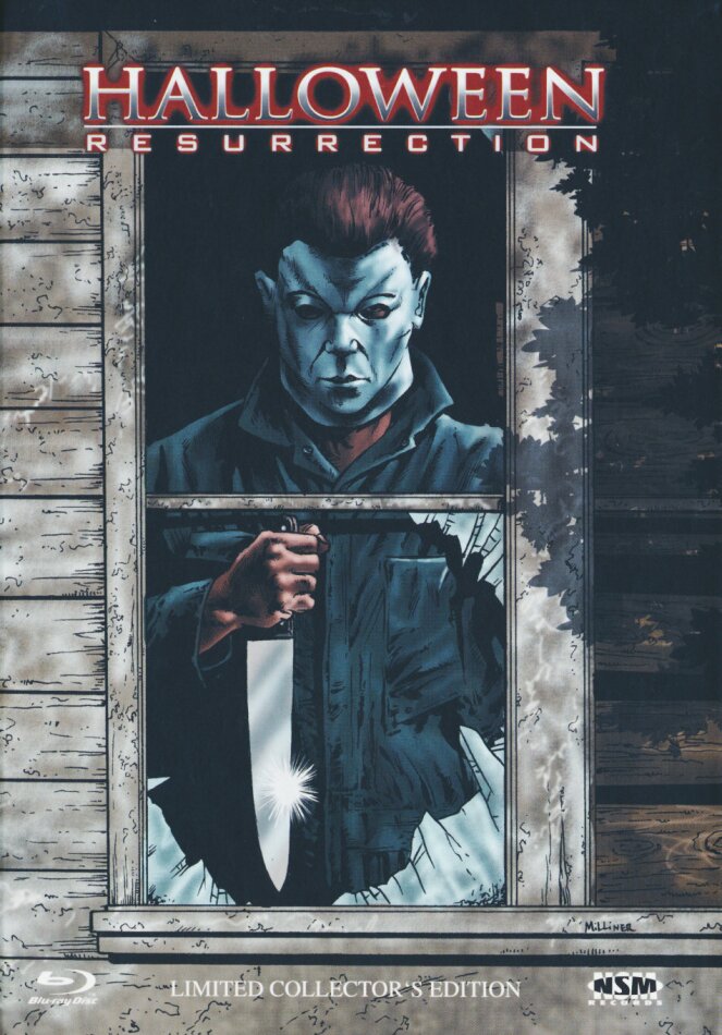 Halloween 8 - Resurrection (2002) Cover B, Collector's Edition, Limited Edition, Mediabook, Uncut, Blu-ray + DVD