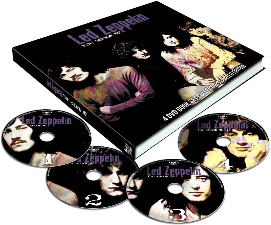 Led Zeppelin - You Shook Me Collector's Edition, 4 DVDs + Buch