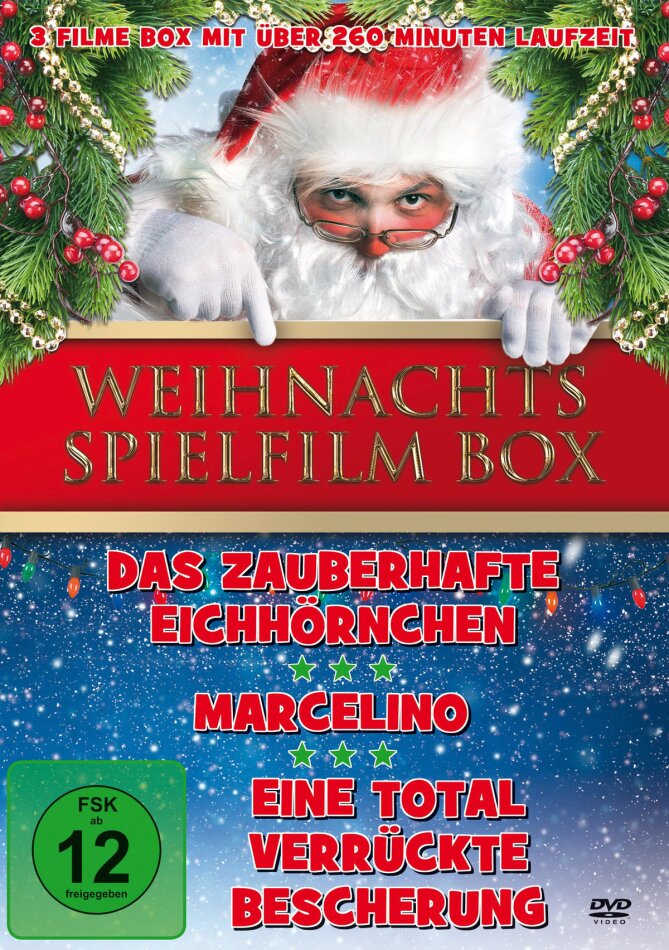 Weihnachts Spielfilm Box - Das zauberhafte Eichhörnchen / Marcelino / Eine total verrückte Bescherung