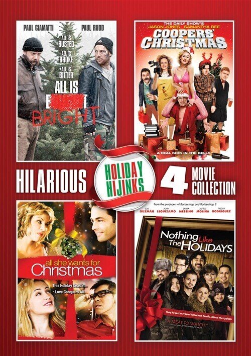 All is Bright / Cooper's Christmas / All She Wants for Christmas / Nothing Like the Holidays - Holiday Hijinks 4 Movie Collection 4 DVDs