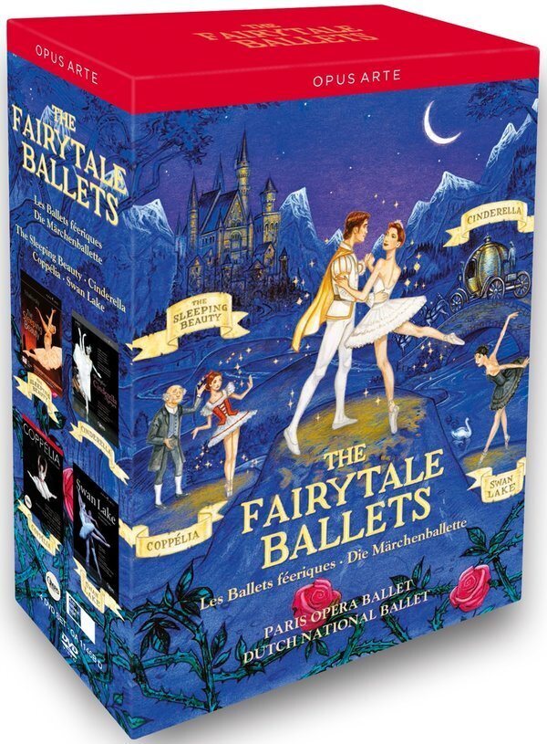 Ballet National De Paris & Dutch National Ballet - The Fairytale Ballets - Coppélia / Swan Lake / Cinderella / The Sleeping Beauty Opus Arte, 4 DVD