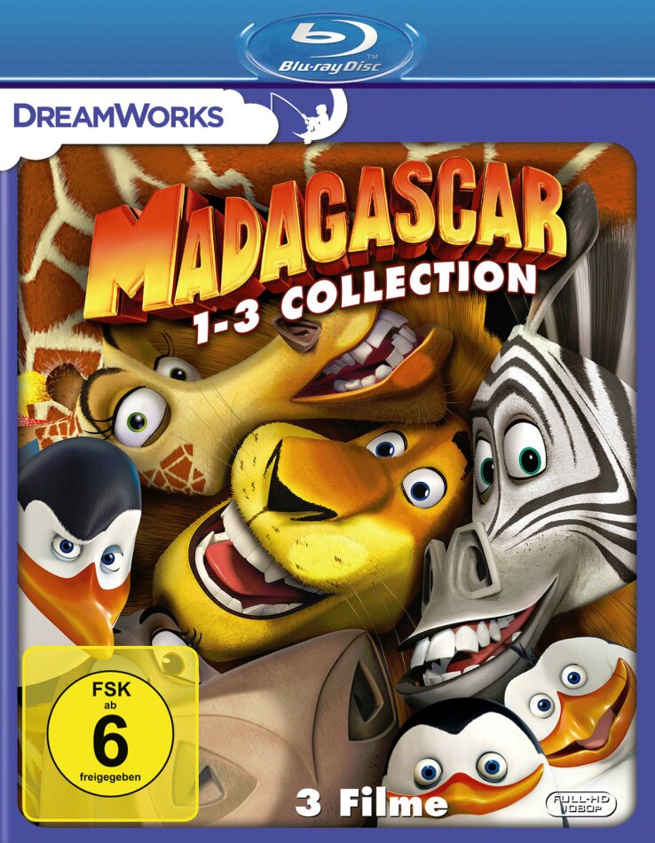 Madagascar 1-3 - Collection 3 Blu-ray