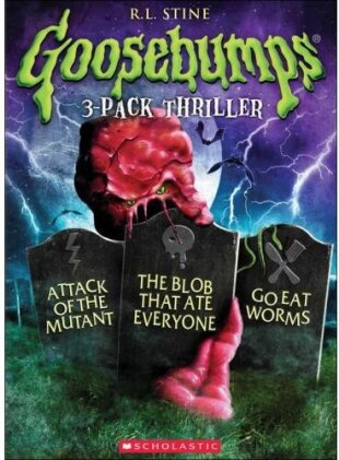 Goosebumps - Attack of the Mutant / The Blob that ate Everyone / Go eat Worms 3 DVDs
