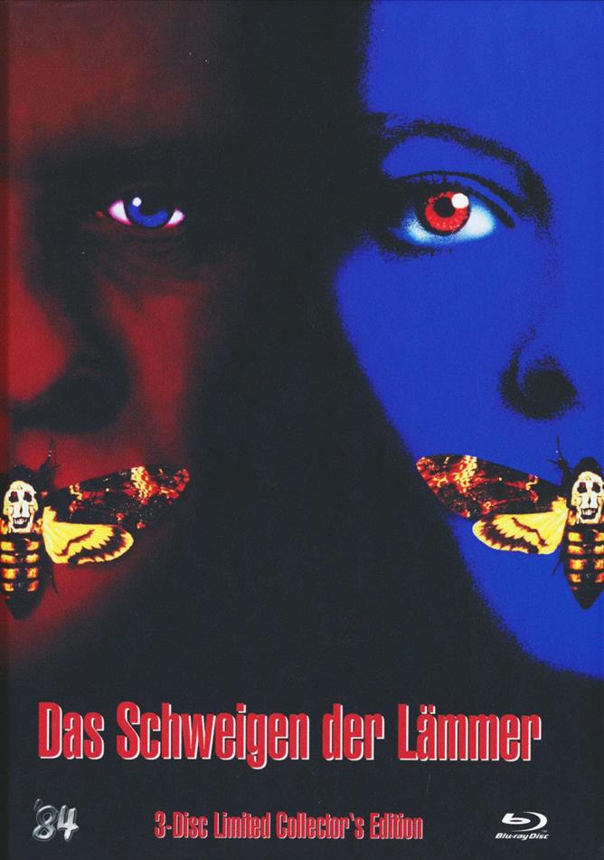 Das Schweigen der Lämmer (1991) Cover C, Collector's Edition, Limited Edition, Mediabook, Uncut, Blu-ray + 2 DVDs
