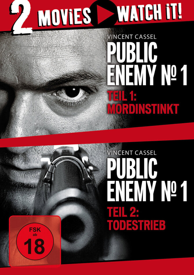 Public Enemy No. 1 - Mordinstinkt / Todestrieb - Mesrine (2008) Neuauflage, 2 DVDs