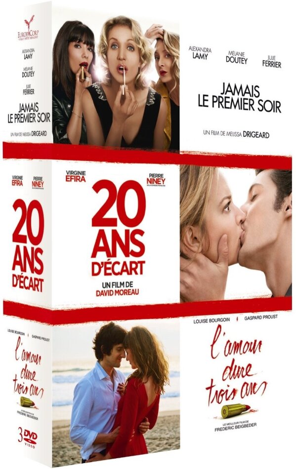 Jamais le premier soir / 20 ans d'écart / L'amour dure trois ans 3 DVDs