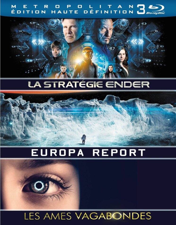 La Stratégie Ender (2013) / Les âmes vagabondes (2013) / Europa Report (2013) 3 Blu-rays