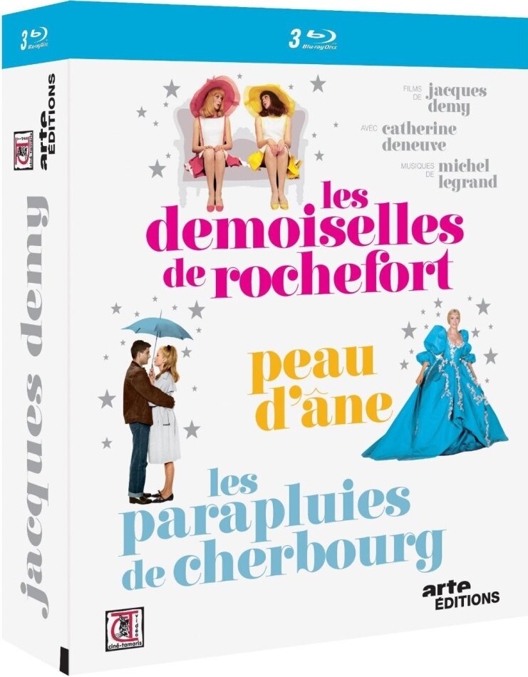Jacques Demy - Les demoiselles de Rochefort / Peau d'Âne / Les parapluies de Rochefort (2012) 3 Blu-ray