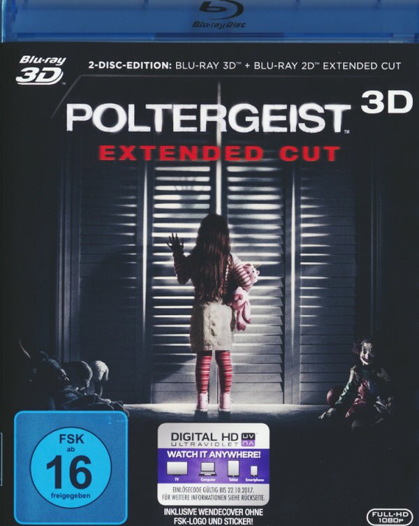 Poltergeist (2015) Extended Edition, Blu-ray 3D + Blu-ray