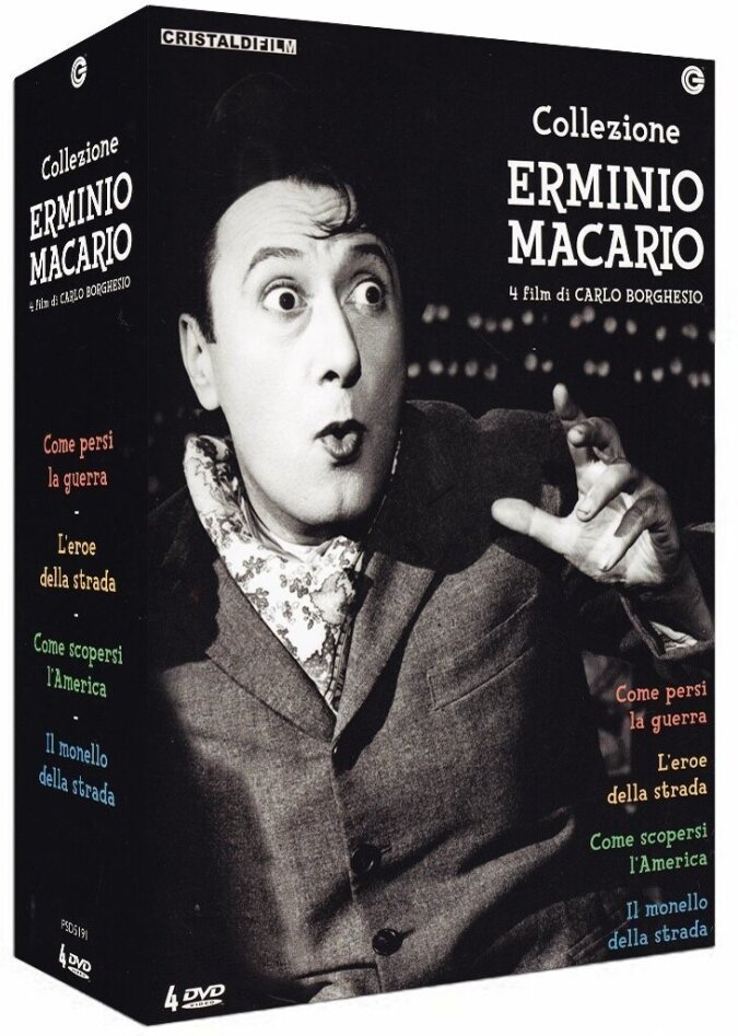 Collezione Erminio Macario - Come persi la guerra / L'eroe della strada / Come scopersi l'America / ... 4 DVDs