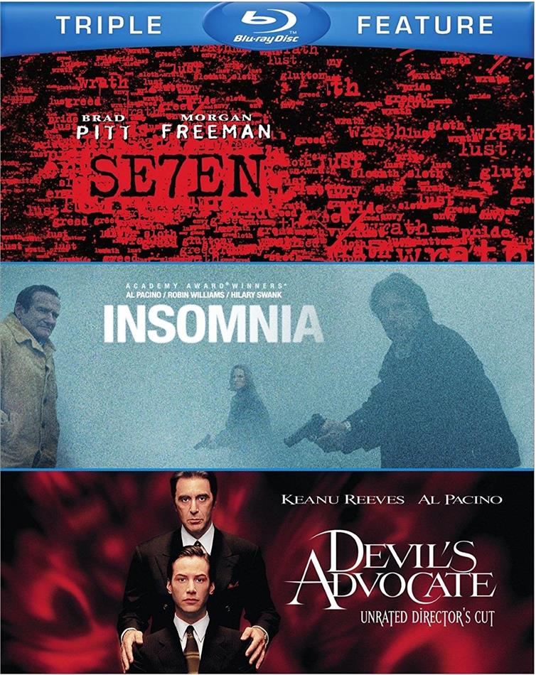 Seven / Insomnia / Devil's Advocate 3 Blu-rays