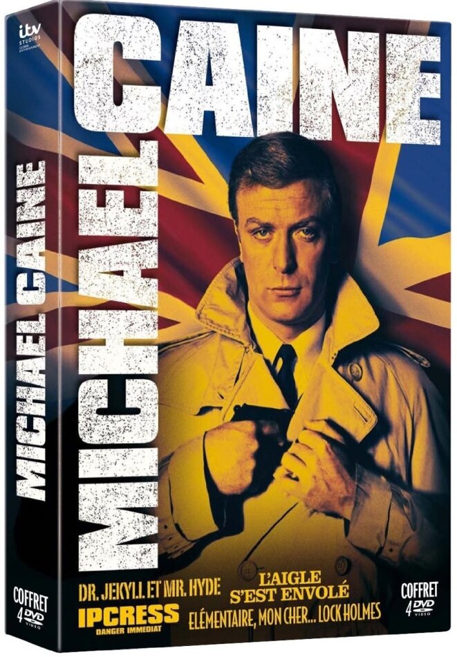 Michael Caine - Dr. Jekyll & Mr. Hyde / L'aigle s'est envolé / Ipcress / Elémentaire... 4 DVDs