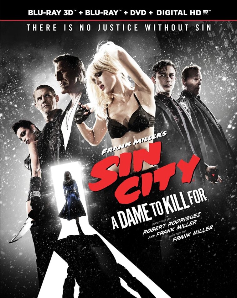 Sin City 2 - A Dame to Kill for (2014) Blu-ray 3D (+2D) + Blu-ray + DVD