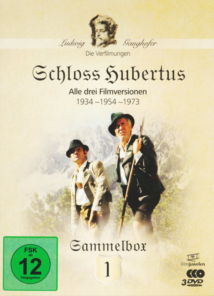 Schloss Hubertus - Sammelbox 1 - 1934 / 1954 / 1973 Filmjuwelen, 3 DVDs