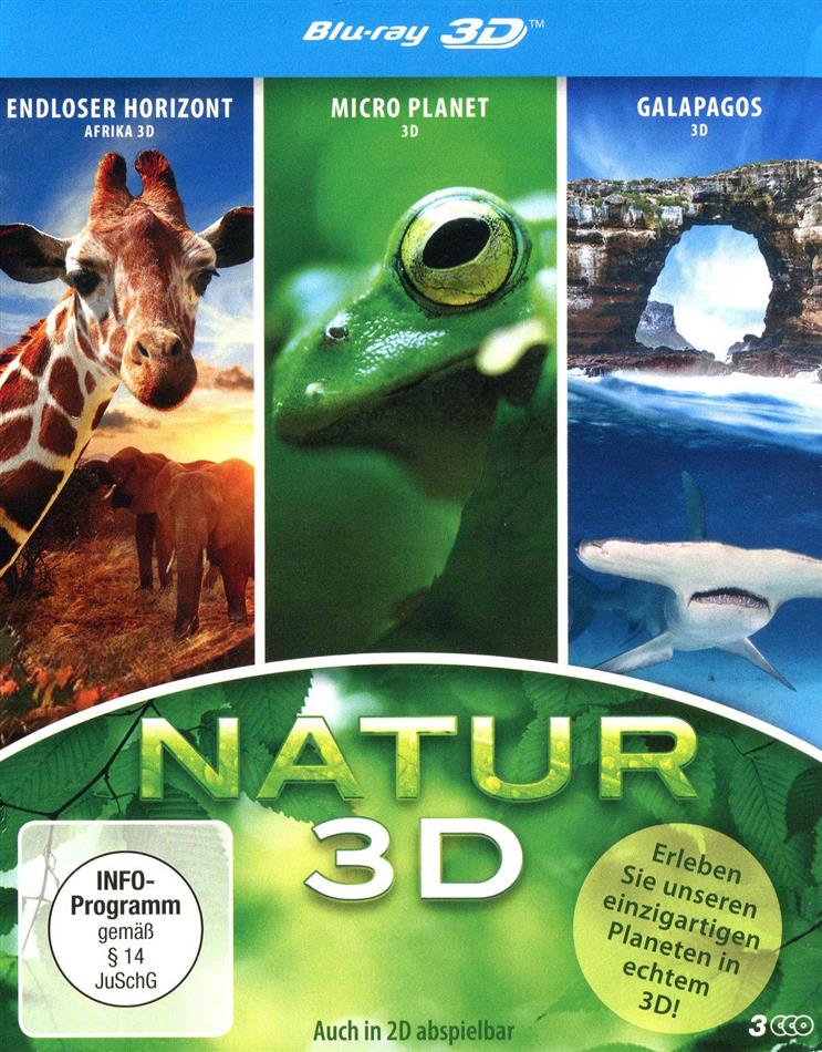 Natur - Endloser Horizont / Micro Planet/ Galapagos (2012) 3 Blu-ray 3D (+2D)