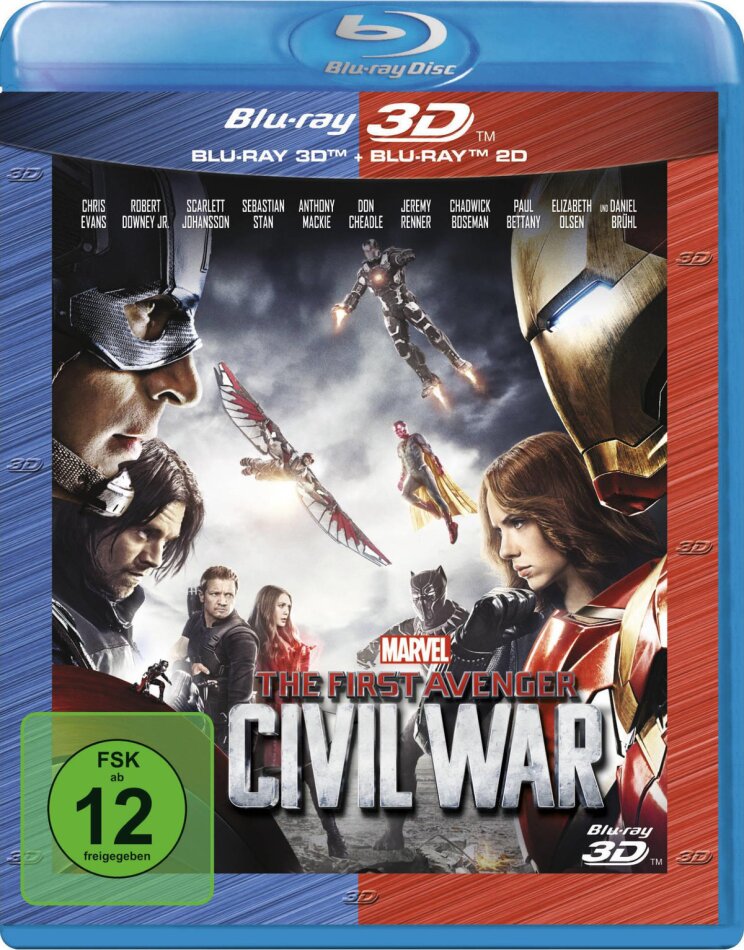 Captain America 3 - The First Avenger - Civil War (2016) Blu-ray 3D + Blu-ray