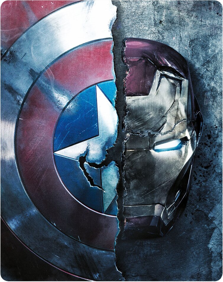Captain America 3 - Civil War (2016) Édition Limitée, Steelbook, Blu-ray 3D + Blu-ray