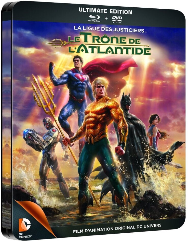 La ligue des justiciers - Le trône de l'Atlantide Steelbook, Blu-ray + DVD