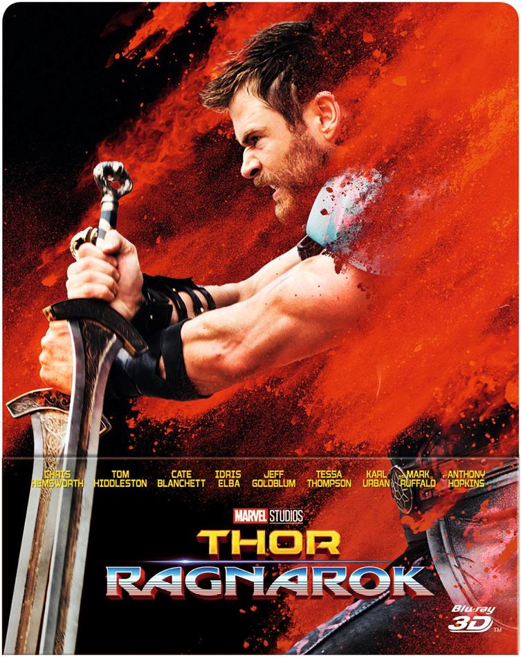 Thor 3 - Ragnarok (2017) Édition Limitée, Steelbook, Blu-ray 3D + Blu-ray