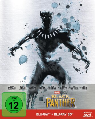 Black Panther (2018) (Limited Edition, Steelbook, Blu-ray 3D + Blu-ray)