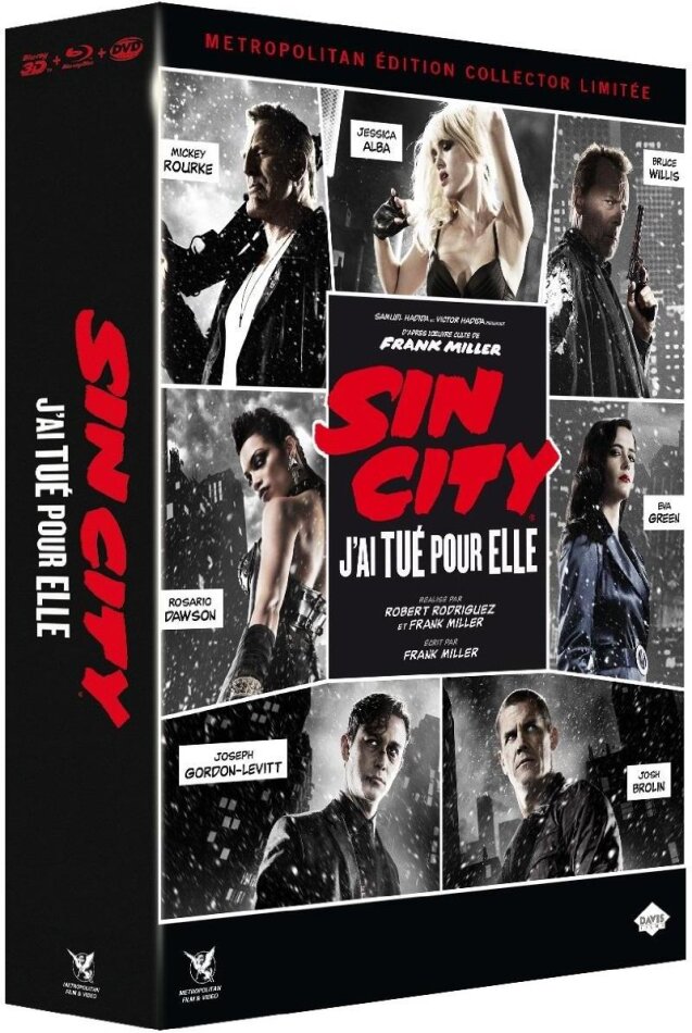 Sin City 2 - J'ai tué pour elle (2014) Edition Collector, Limited Edition, Blu-ray 3D (+2D) + DVD + CD