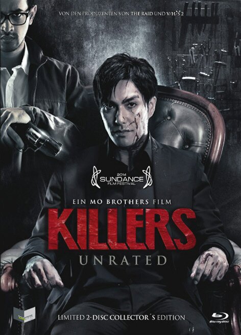 Killers (2014) Cover A, Collector's Edition, Limited Edition, Mediabook, Unrated, Blu-ray + DVD