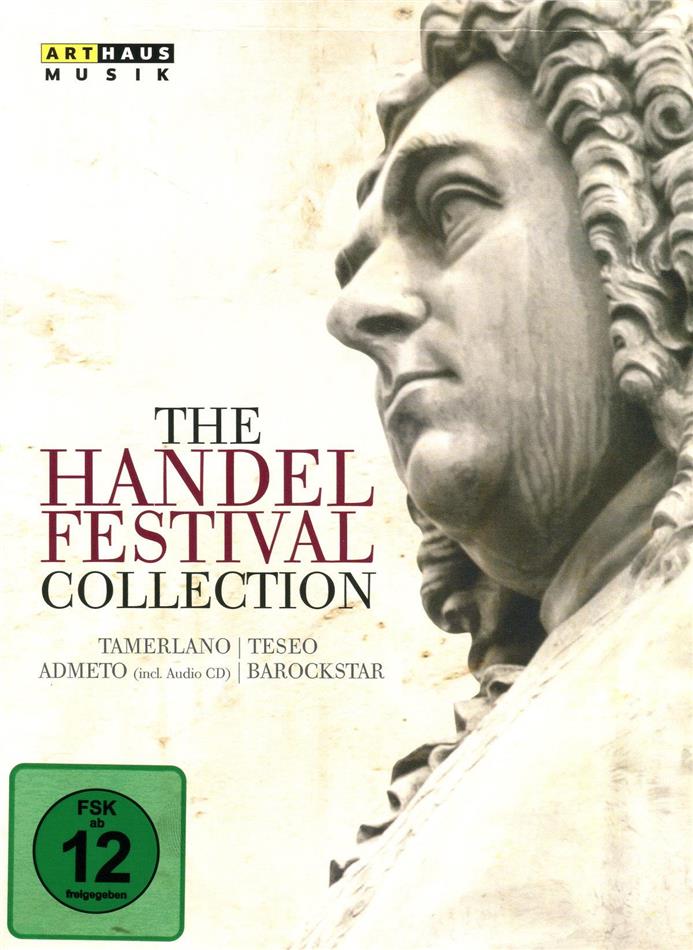 Händel Festival Orchestra, Trevor Pinnock, Howard Arman & Wolfgang Katschner - The Handel Festival Collection - Admeto / Teseo / Tamerlano Arthaus Musik, 6 DVDs + 2 CDs