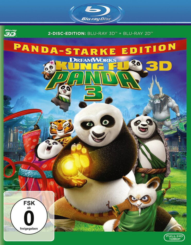Kung Fu Panda 3 (2016) Blu-ray 3D + Blu-ray