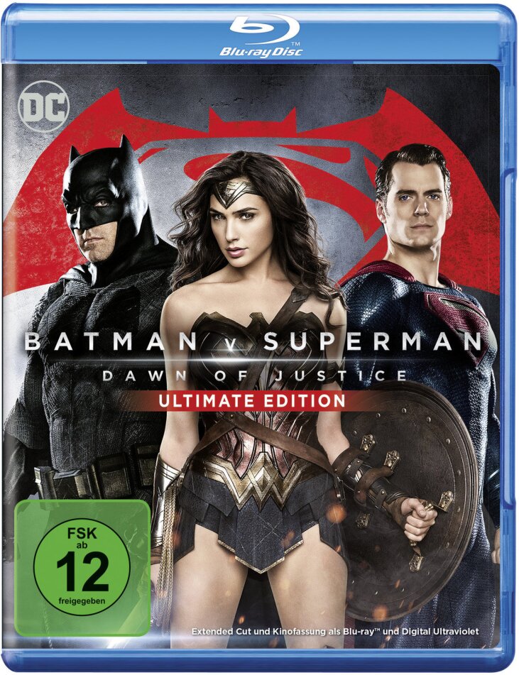 Batman v Superman - Dawn of Justice (2016) Extended Edition, Kinoversion, Ultimate Edition, 2 Blu-rays