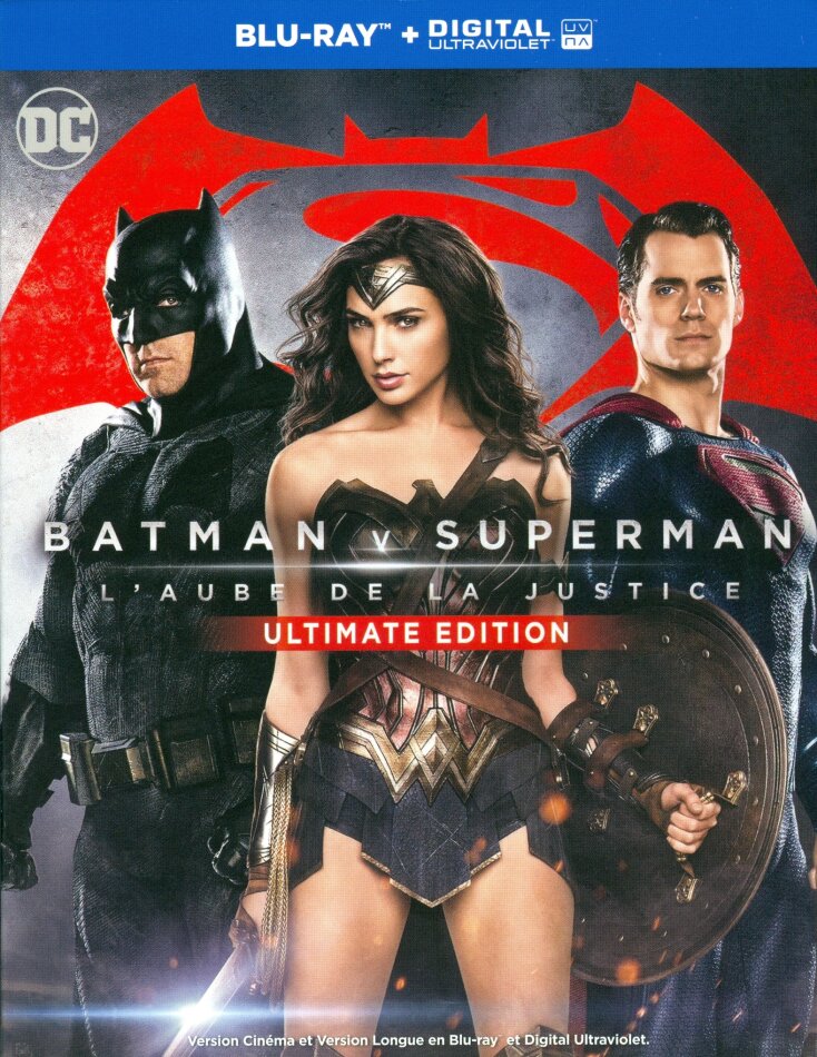 Batman v Superman - L’Aube de la Justice (2016) Version Cinéma, Version Longue, Édition Ultime, 2 Blu-ray