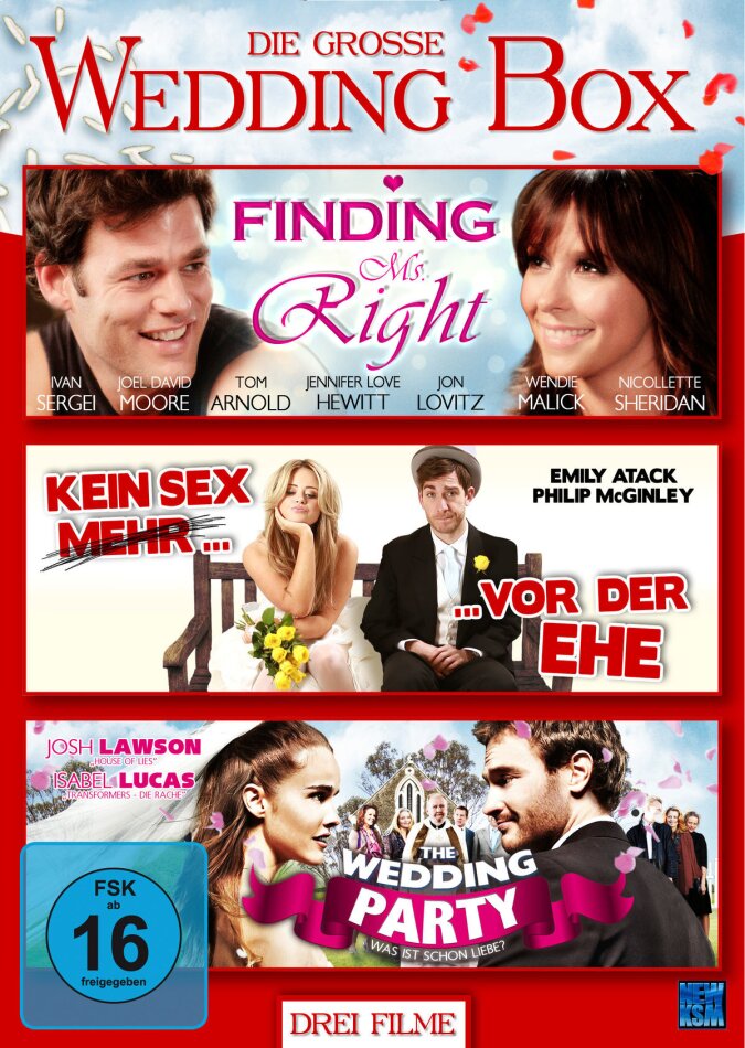 Die grosse Wedding Box 3 DVDs