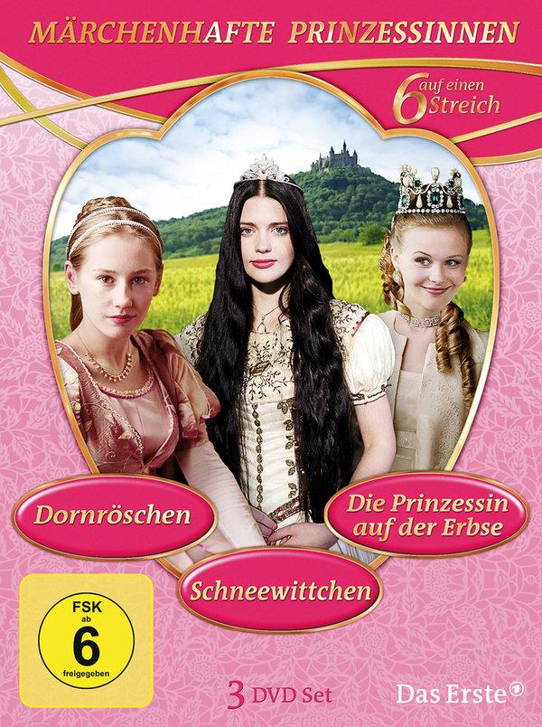 Märchenhafte Prinzessinnen - Dornröschen / Schneewittchen / Die Prinzessin auf der Erbse 3 DVDs