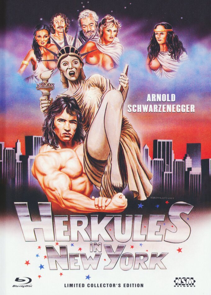 Herkules in New York (1970) Cover B, Collector's Edition, Limited Edition, Mediabook, Uncut, Blu-ray + DVD
