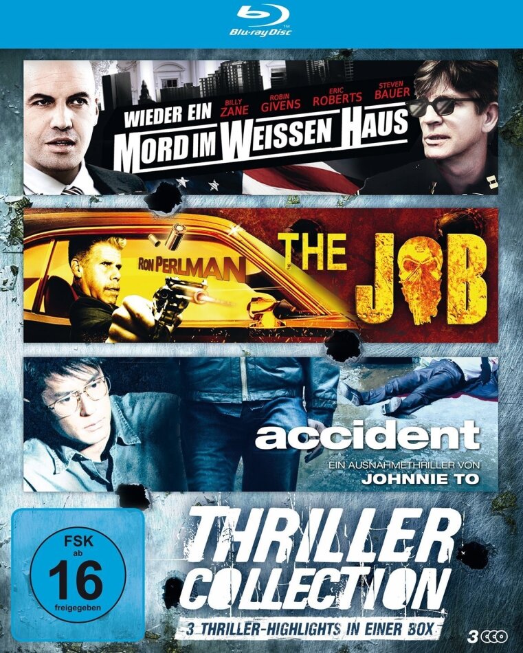 Thriller Collection - Wieder ein Mord im Weissen Haus / The Job / Accident 3 Blu-rays