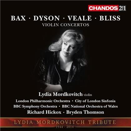 Lydia Mordkovitch, Dyson, Veal, Arnold Bax (1883-1953) & Arthur Bliss 1891-1975 - Britische Violinkonzerte (2 CDs)