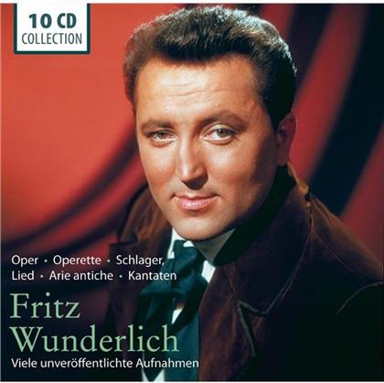 Fritz Wunderlich - Oper, Operette, Schlager, Lied, Arie Antiche, Kantaten - Viele Unver&ouml;ffentlichte Aufnahmen (10 CDs)