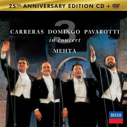 Luciano Pavarotti, Pl&aacute;cido Domingo & Jos&eacute; Carreras - Three Tenors (25th Anniversary Edition, CD + DVD)