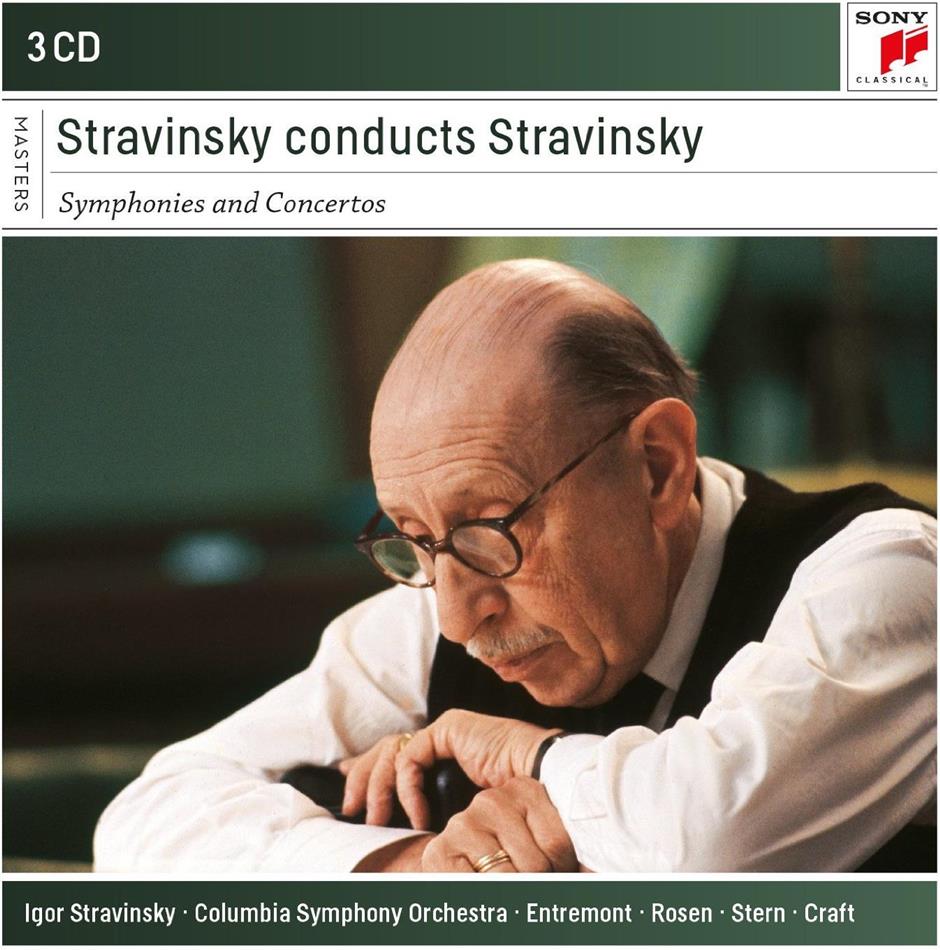 Igor Strawinsky (1882-1971) - Stravinsky Conducts Stravinsky - Symphonies And Concertos 3 CDs