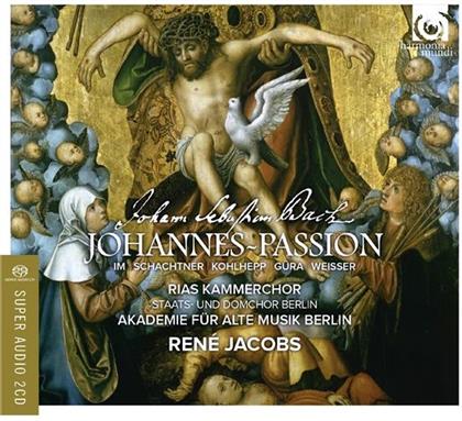 Rene Jacobs, Akademie fuer Alte Musik Berlin & Johann Sebastian Bach (1685-1750) - Johannes-Passion (2 Hybrid SACDs + DVD)