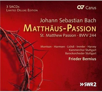 Johann Sebastian Bach (1685-1750), Frieder Bernius, Hannah Morrison, Sophie Harmsen, Tilman Lichdi, &hellip; - Matth&auml;us-Passion (3 Hybrid SACDs)