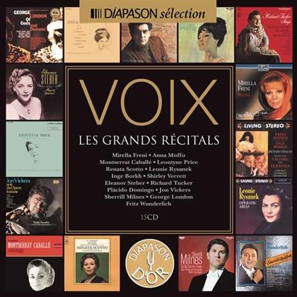 Divers & Various - Voix : Les Grands R&eacute;citals (15 CDs)