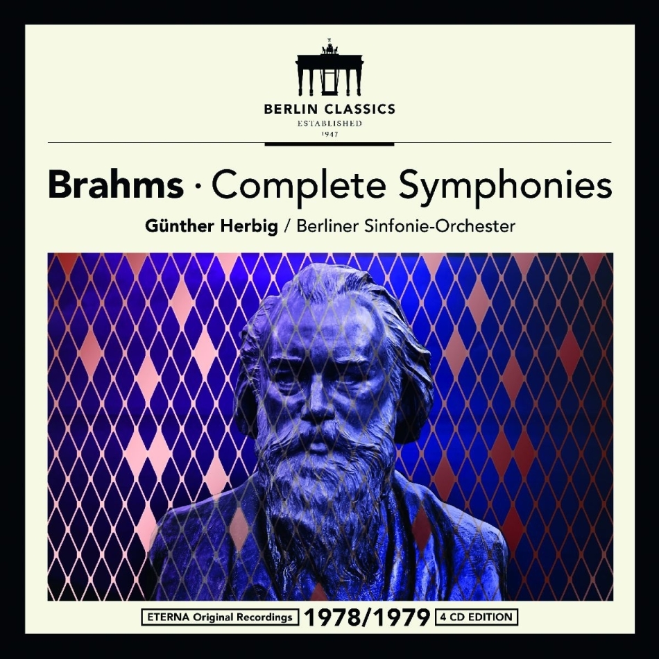 Johannes Brahms (1833-1897), Günther Herbig & Berliner Sinfonie Orchester - Complete Symphonies - Eterna Original Recordings 1978/1979 Remastered, 4 CDs