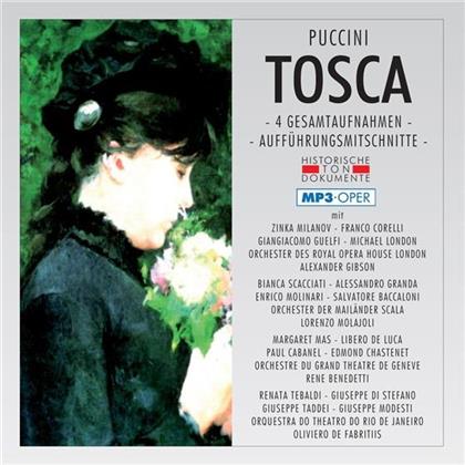 Giacomo Puccini (1858-1924), Alexander Gibson, Molajoli Lorenzo / Capsir / Scala Milano, Lorenzo Molajoli, &hellip; - Tosca (MP3) - 4 Gesamtaufnahmen (2 CDs)