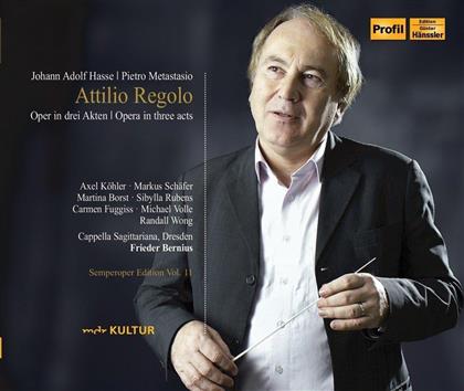 Axel K&ouml;hler, Markus Sch&auml;fer, Martina Borst, Johann Adolph Hasse (1699 - 1783), Frieder Bernius, &hellip; - Attilio Regolo (3 CDs)