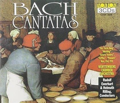 Johann Bernhard Bach I (1676-1749), Rudolf Ewerhart, Helmuth Rilling & Kammerorchester W&uuml;rttemberg - Kantaten (3 CDs)