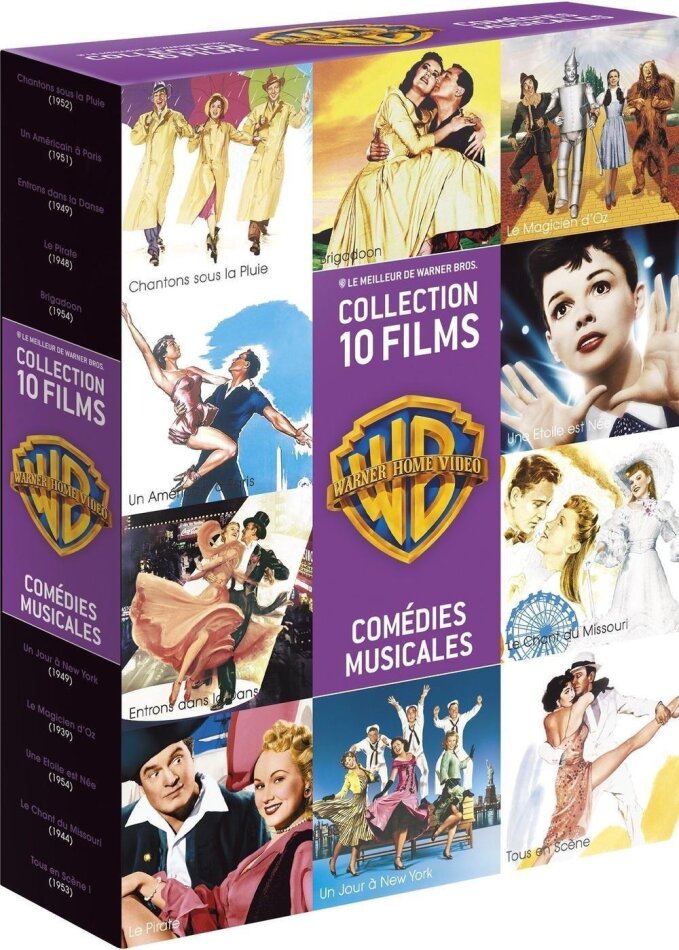 90 ans Warner - Collection 10 Films - Comédies musicales 10 DVD