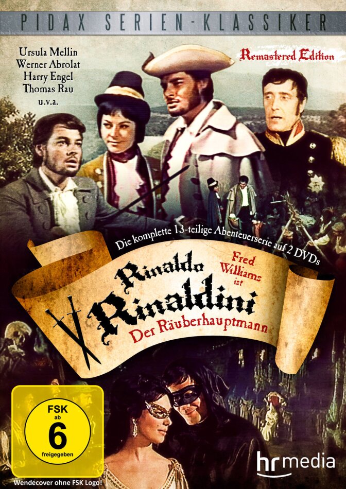 Rinaldo Rinaldini - Der Räuberhauptmann (1968) Remastered, Pidax Serien-Klassiker, 2 DVDs